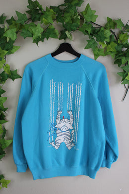 90S CAT SCRATCHER SWEATSHIRT