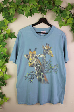 VINTAGE GIRAFFE ZOO T-SHIRT