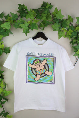 90s SAVE THE MALES T-SHIRT